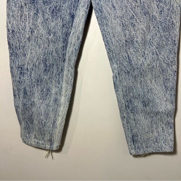Vintage 80s Acid Wash High Waist Tapered Mom Jeans Grunge Indie Hipster Retro 26 - Picture 9 of 9
